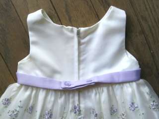  Girls White Dress Cinderella Purple Bolero Sweater Jacket 24 months 