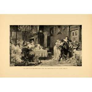  1894 Print Elector Dutch Nobility Drinking Feast Drunk 