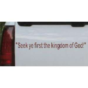 Brown 18in X 1.9in    Kingdom of God Christian Car Window Wall Laptop 