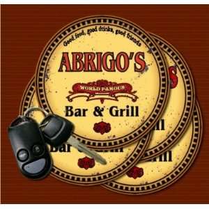  ABRIGOS Family Name Bar & Grill Coasters: Kitchen 