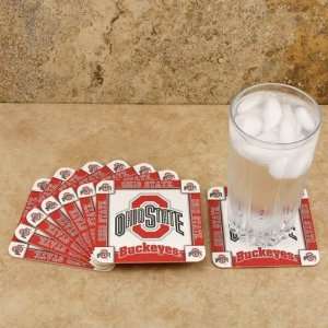   State Buckeyes 8 Pack Absorbent PaperKraft Coasters