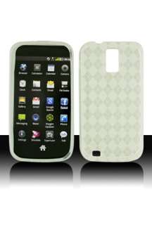 Clear Argyle Checker TPU GEL Case Cover for T Mobile Samsung Galaxy S2 