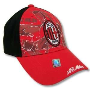  AC MILAN SOCCER OFFICIAL LOGO ADJUSTABLE CAP HAT: Sports 