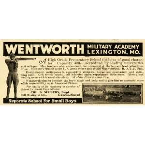  1920 Ad Wentworth Military Academy Boys Preparatory School 