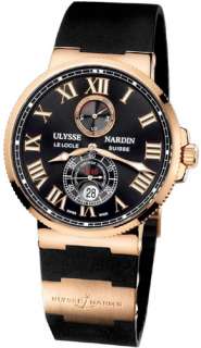   Nardin Maxi Marine Chronometer 266 67 3/42 Watch 18k Rose Gold  