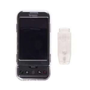   G1 Snap On Case with Swivel Belt Clip (Clear) Cell Phones