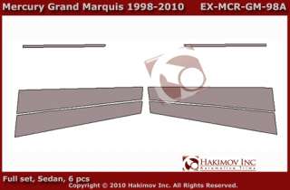 Mercury Grand Marquis 98 10 Chrome Pillars Post Parts  