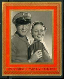 1937   Willy Fritsch & Maria von Tasnady   card #288  