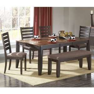  Homelegance Natick 6 Piece Dining Room Set w/Bench