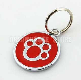 PET ID TAGS TAG Stainless Steel DOG CAT COLLAR CHARMS  