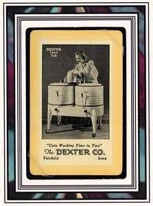 VINTAGE Old Twin Tub Wringer Washing Machine FRAME READY Playing Card 