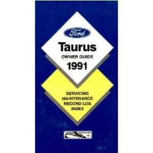  1991 FORD TAURUS Owners Manual User Guide: Automotive