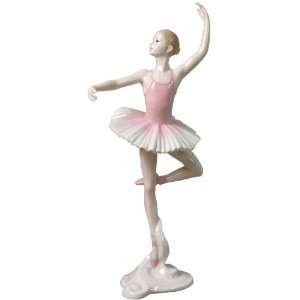  Confidence En Lair Pink Ballet Dancer Porcelain Sculpture 