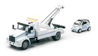 SET NYPD WRECKER TOW TRUCK & SMART FOR TWO CAR 1/43 NEW  