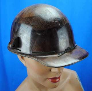 Vtg Industrial MSA Welding Mask Quick Relase Hard Hat Hardhat Helmet 