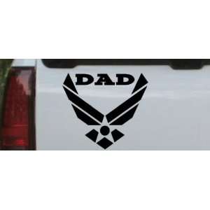   Dad Military Car Window Wall Laptop Decal Sticker    Black 6in X 6.6in