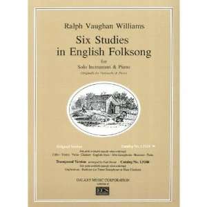  Vaughan Williams, Ralph Six Studies in English Folksong 