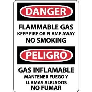 SIGNS FLAMMABLE GAS KEEP FIRE OR FLAME AW
