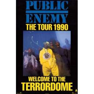  Public Enemy Original 1990 Terrordome Tour 23x35 Rare 