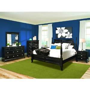  Vaughan Furniture Chelsea Ebony Poster Bedroom Set (King 