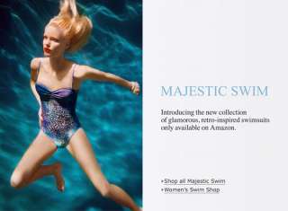  Majestic Swim Womens Sophia One Piece Swimsuit: Clothing