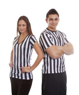 12 Ladies V Neck Referee Bar Shirt Uniform Ref Costume  