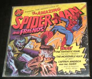   OF AMAZING SPIDER MAN AND FRIENDS 33 RPM Record   Power Records 1974