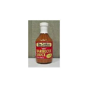 MRS Griffins HOT BBQ Sauce 12oz (Pack of 8)  Grocery 