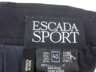 ESCADA SPORT Navy Wool Full Length Skirt Size 40  