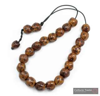 Worry Beads Komboloi   Nutmeg Seeds Scented with Frankincense   with 