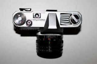 Vintage Canon Canonflex RM 35mm SLR Film Camera + SuperCanomatic R 1.8 