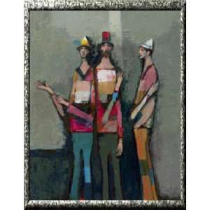  Three Friends,giclee,canvas,painting,signed,numbered,print 