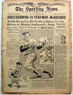 Mar 22,1950 SPORTING NEWS  Joe Dimaggio/Willard Mullin  
