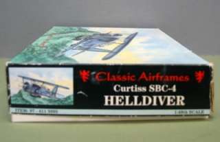   Airframes Curtiss SBC 4 HELLDIVER 148th Scale Model Kit #97 411 3995