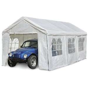  10x20 Canopy Carport with Sidewalls Patio, Lawn & Garden