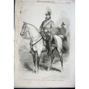 Duke Cambridge Cic Full Uniform On Horse 1856