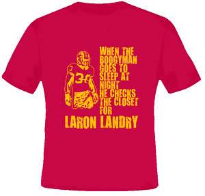 LaRon Landry Washington Football Tough Guy Red T Shirt  