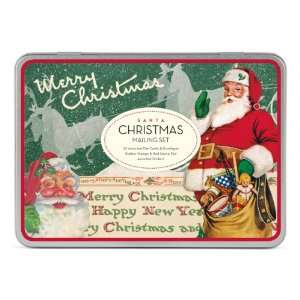  Cavallini Christmas Santa Mailing Sets, 24 Assorted Cards 