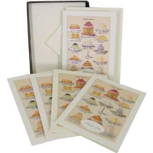  Sweet Treats Glitter Pastries Cavallini Boxed Cards and 