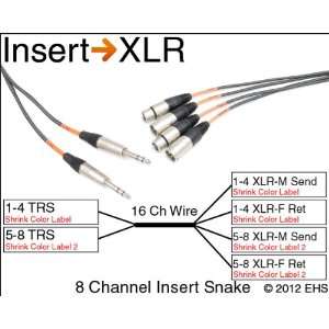  Horizon VFlex 8 Channel Insert Snake with XLRs 