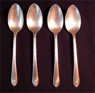 Wm.Rogers & Son International 4 Exquisite Tea Spoons  