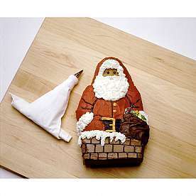 Nordic Ware 41300 3D Stand Up Santa Claus Cake Pan Mold Formed 