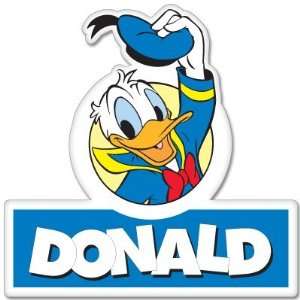  Disney Donald Duck car bumper sticker 4 x 4 Automotive