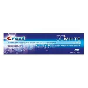  Crest 3d White Tooth Paste Radiant Mnt Size: 4 OZ: Health 