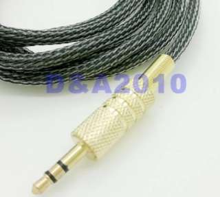 10ft 3m OFC 3.5mm Stereo plug male to male Gold Audio IPOD AUX MP3 