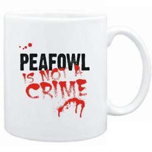  Mug White  Being a  Peafowl is not a crime  Animals 