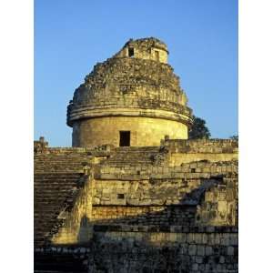  Observatory, Chichen Itza Ruins, Maya Civilization, Yucatan, Mexico 