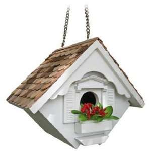  White Little Wren Cottage Bird House Patio, Lawn & Garden