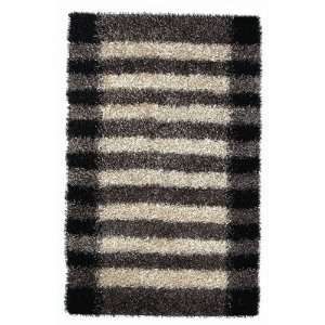  Noble House PEARL 2301 Pearl Grey / White Shag Rug Size: 5 