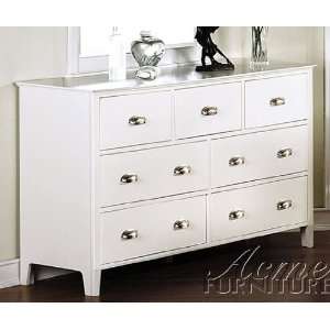  Storage Dresser Contemporary Style White Finish: Home 